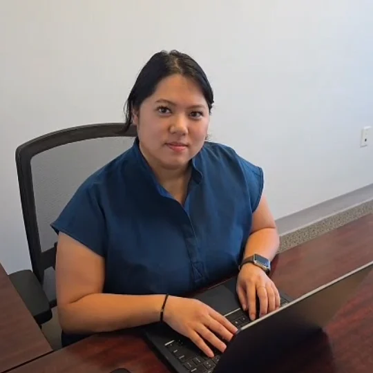 A member of our team at work in the clinic